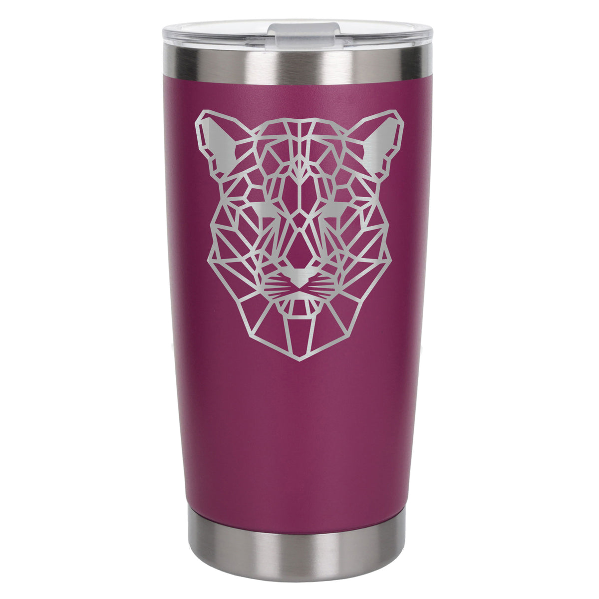 Dark Pink Thermal Metal Coffee Cup