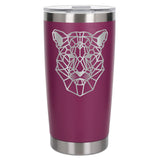 Dark Pink Thermal Metal Coffee Cup