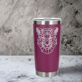 Dark Pink Thermal Metal Coffee Cup