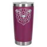 Dark Pink Thermal Metal Coffee Cup