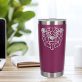 Dark Pink Thermal Metal Coffee Cup