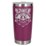 Dark Pink Thermal Metal Coffee Cup