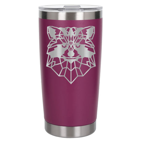 Dark Pink Thermal Metal Coffee Cup