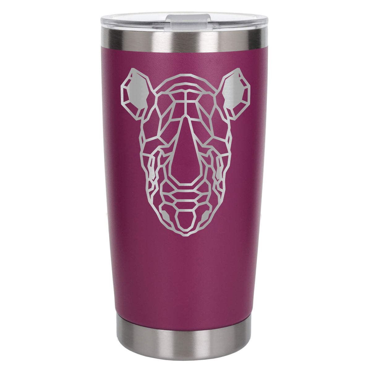 Dark Pink Thermal Metal Coffee Cup