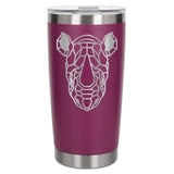 Dark Pink Thermal Metal Coffee Cup