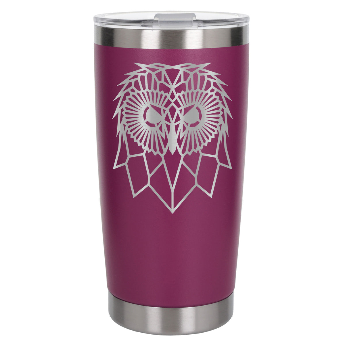 Dark Pink Thermal Metal Coffee Cup