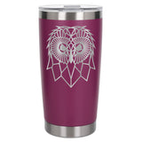 Dark Pink Thermal Metal Coffee Cup