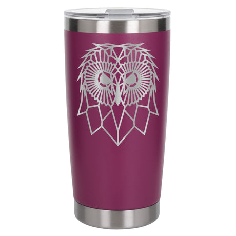Dark Pink Thermal Metal Coffee Cup
