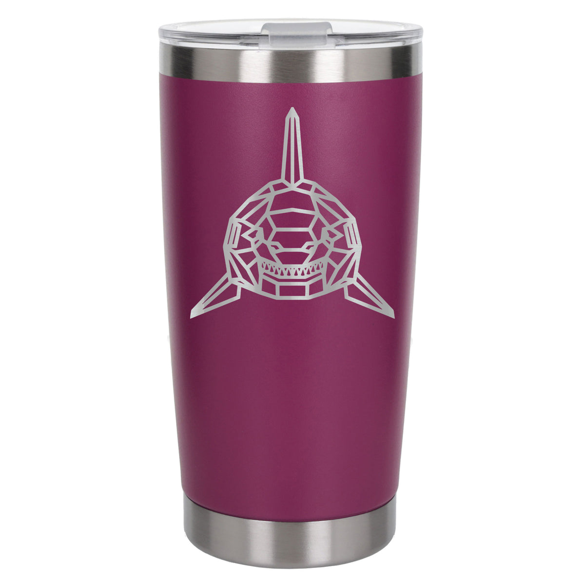 Dark Pink Thermal Metal Coffee Cup