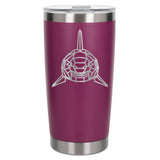 Dark Pink Thermal Metal Coffee Cup