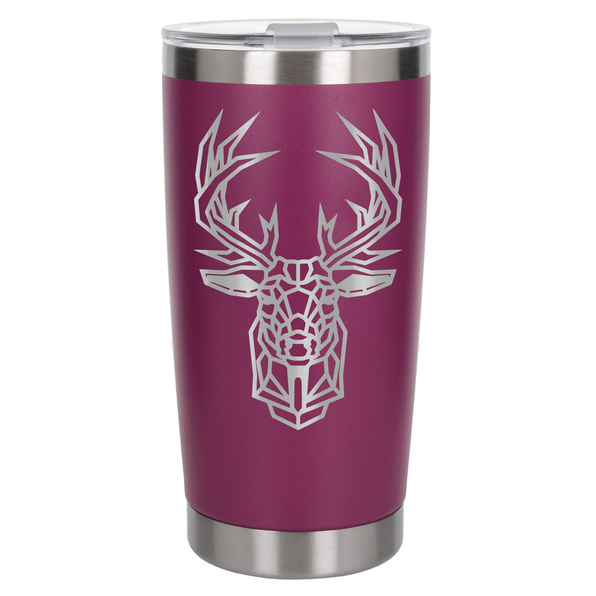 Dark Pink Thermal Metal Coffee Cup