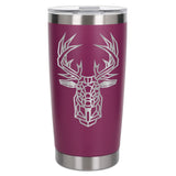 Dark Pink Thermal Metal Coffee Cup