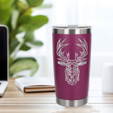 Dark Pink Thermal Metal Coffee Cup