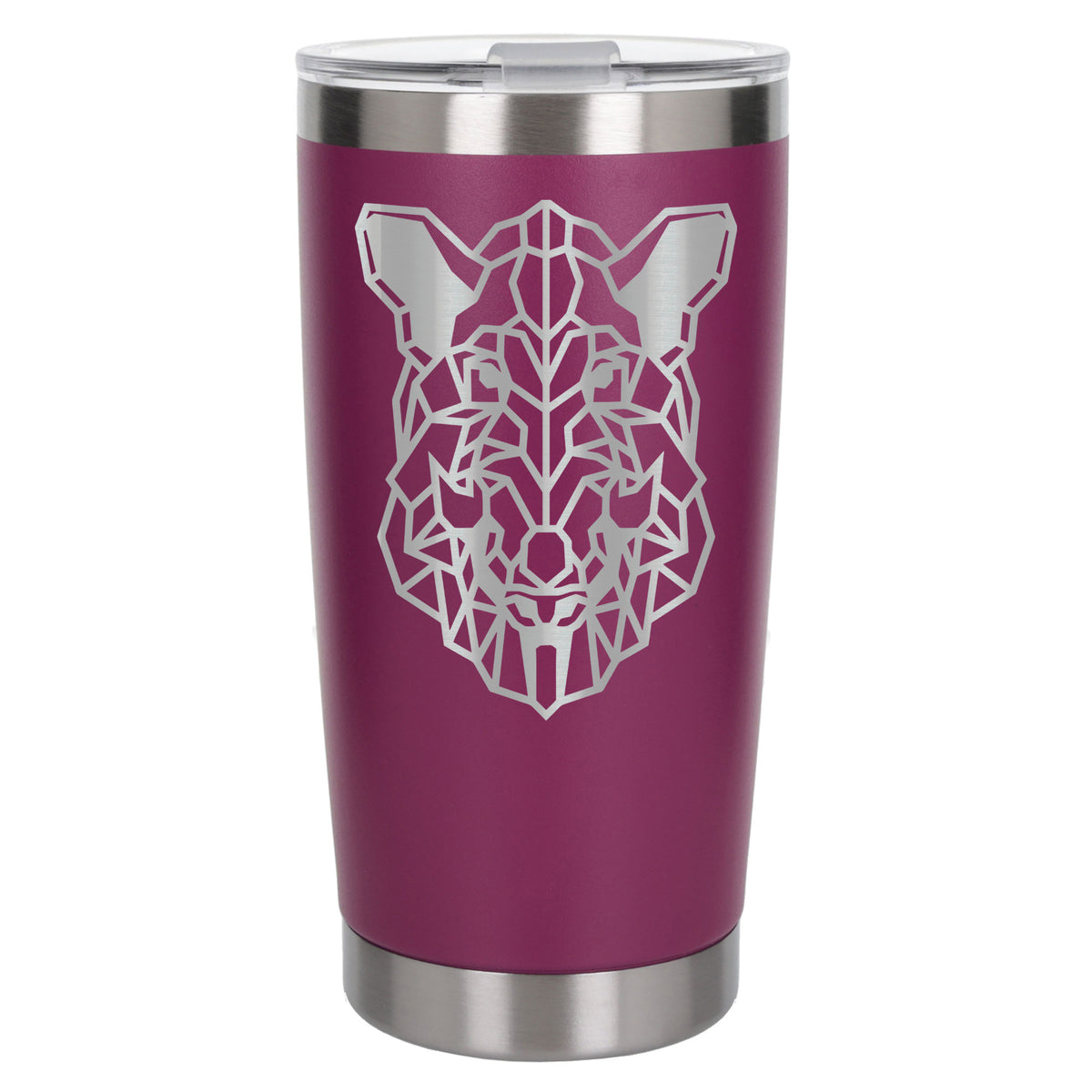 Dark Pink Thermal Metal Coffee Cup