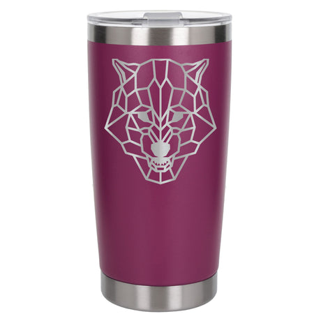 Dark Pink Thermal Metal Coffee Cup