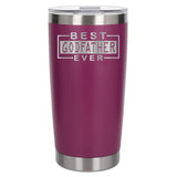 Dark Pink Thermal Metal Coffee Cup