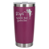 Dark Pink Thermal Metal Coffee Cup