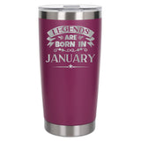 Dark Pink Thermal Metal Coffee Cup