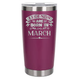 Dark Pink Thermal Metal Coffee Cup