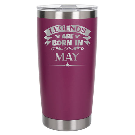 Dark Pink Thermal Metal Coffee Cup