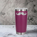 Dark Pink Thermal Metal Coffee Cup