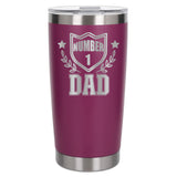 Dark Pink Thermal Metal Coffee Cup