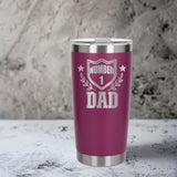 Dark Pink Thermal Metal Coffee Cup