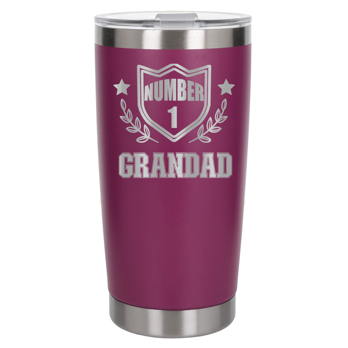 Dark Pink Thermal Metal Coffee Cup