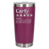 Review Engraved Travel Mug Birthday Gift, Thermal Metal Coffee Cup