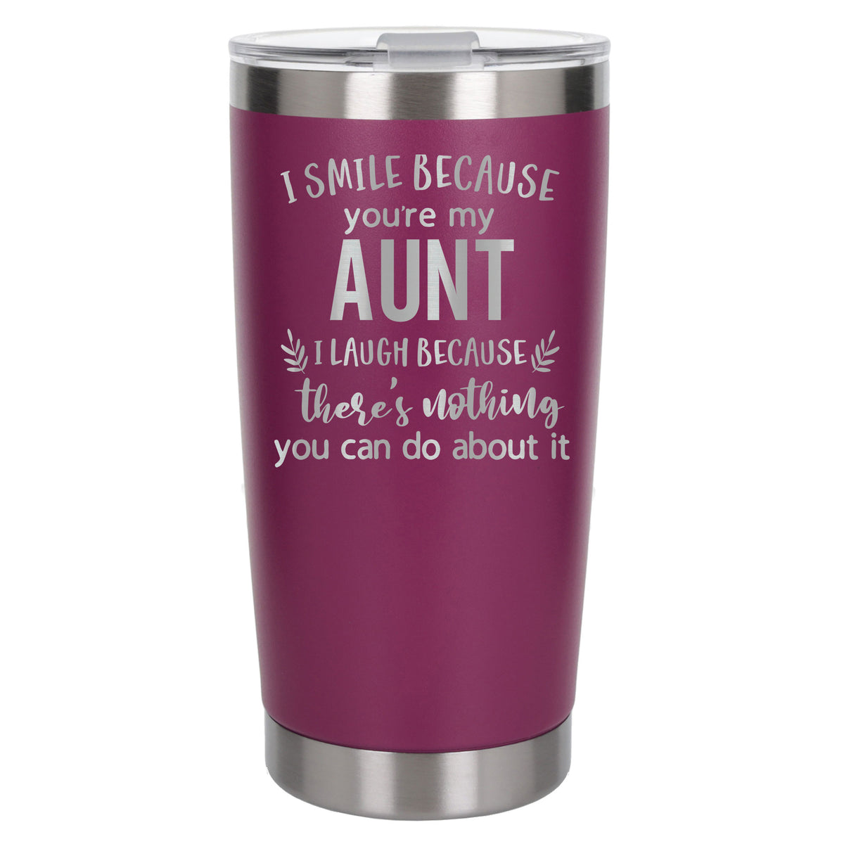 Dark Pink Thermal Metal Coffee Cup