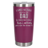 Dark Pink Thermal Metal Coffee Cup