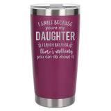 Dark Pink Thermal Metal Coffee Cup