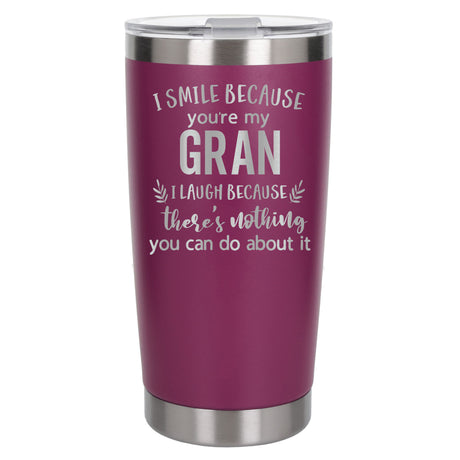 Dark Pink Thermal Metal Coffee Cup