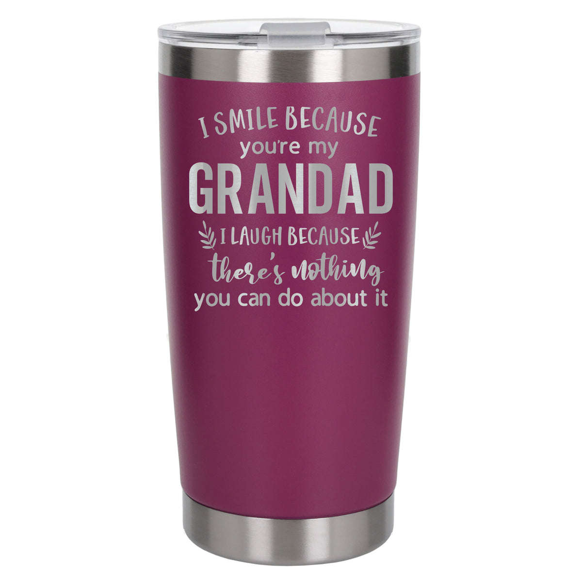 Dark Pink Thermal Metal Coffee Cup