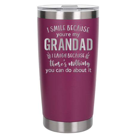 Dark Pink Thermal Metal Coffee Cup