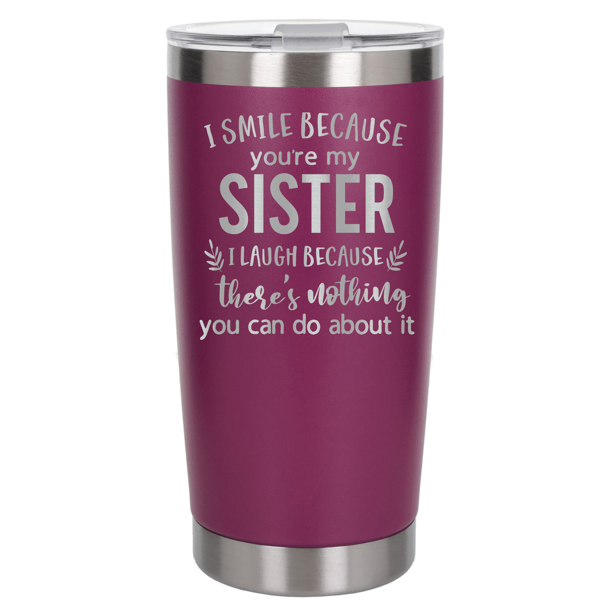 Dark Pink Thermal Metal Coffee Cup