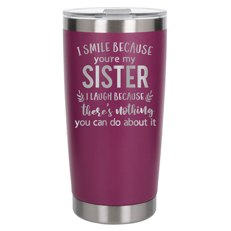 Dark Pink Thermal Metal Coffee Cup