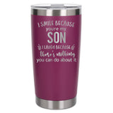 Dark Pink Thermal Metal Coffee Cup