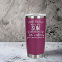 Dark Pink Thermal Metal Coffee Cup