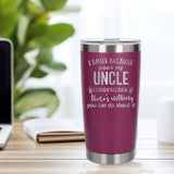 Dark Pink Thermal Metal Coffee Cup