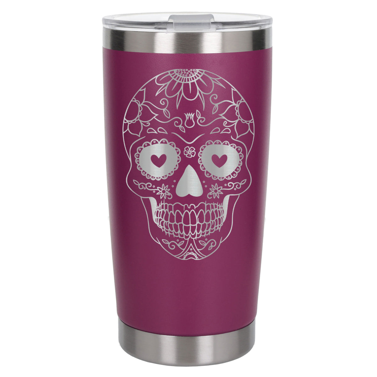 Dark Pink Thermal Metal Coffee Cup