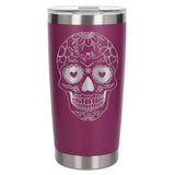 Dark Pink Thermal Metal Coffee Cup