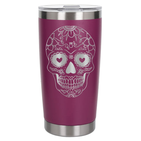 Dark Pink Thermal Metal Coffee Cup
