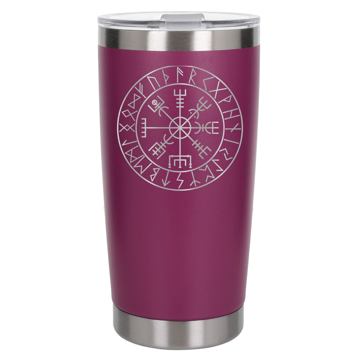 Dark Pink Thermal Metal Coffee Cup