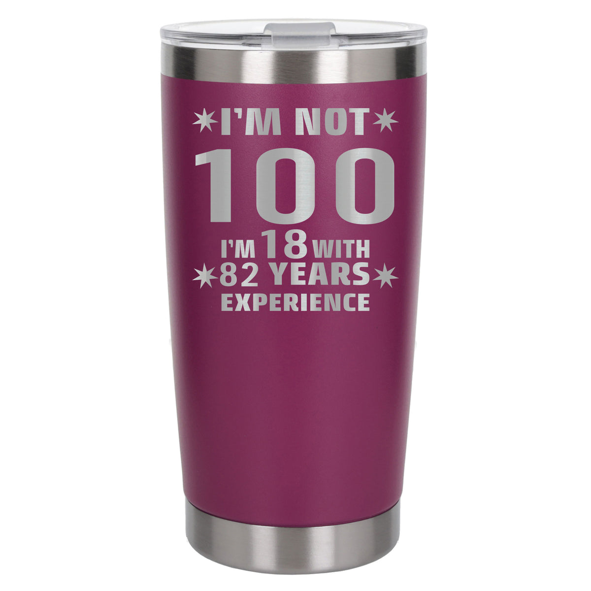 Dark Pink Thermal Metal Coffee Cup