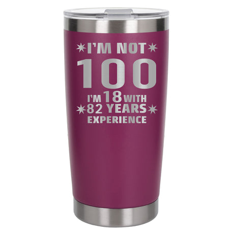 Dark Pink Thermal Metal Coffee Cup