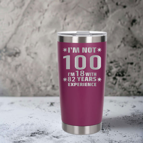 Dark Pink Thermal Metal Coffee Cup