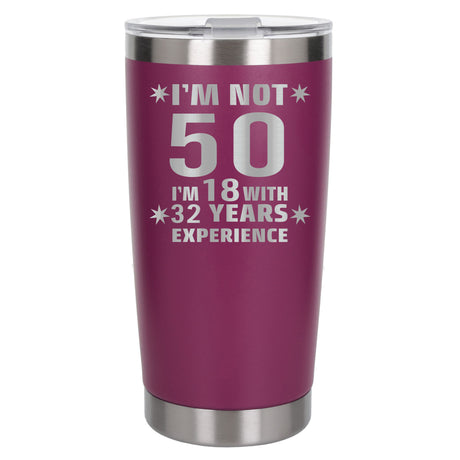 Dark Pink Thermal Metal Coffee Cup