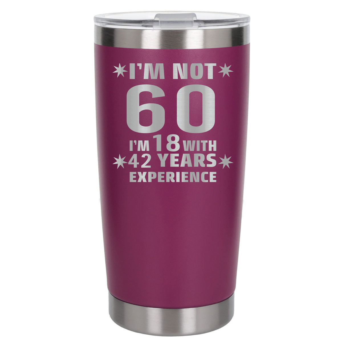Dark Pink Thermal Metal Coffee Cup