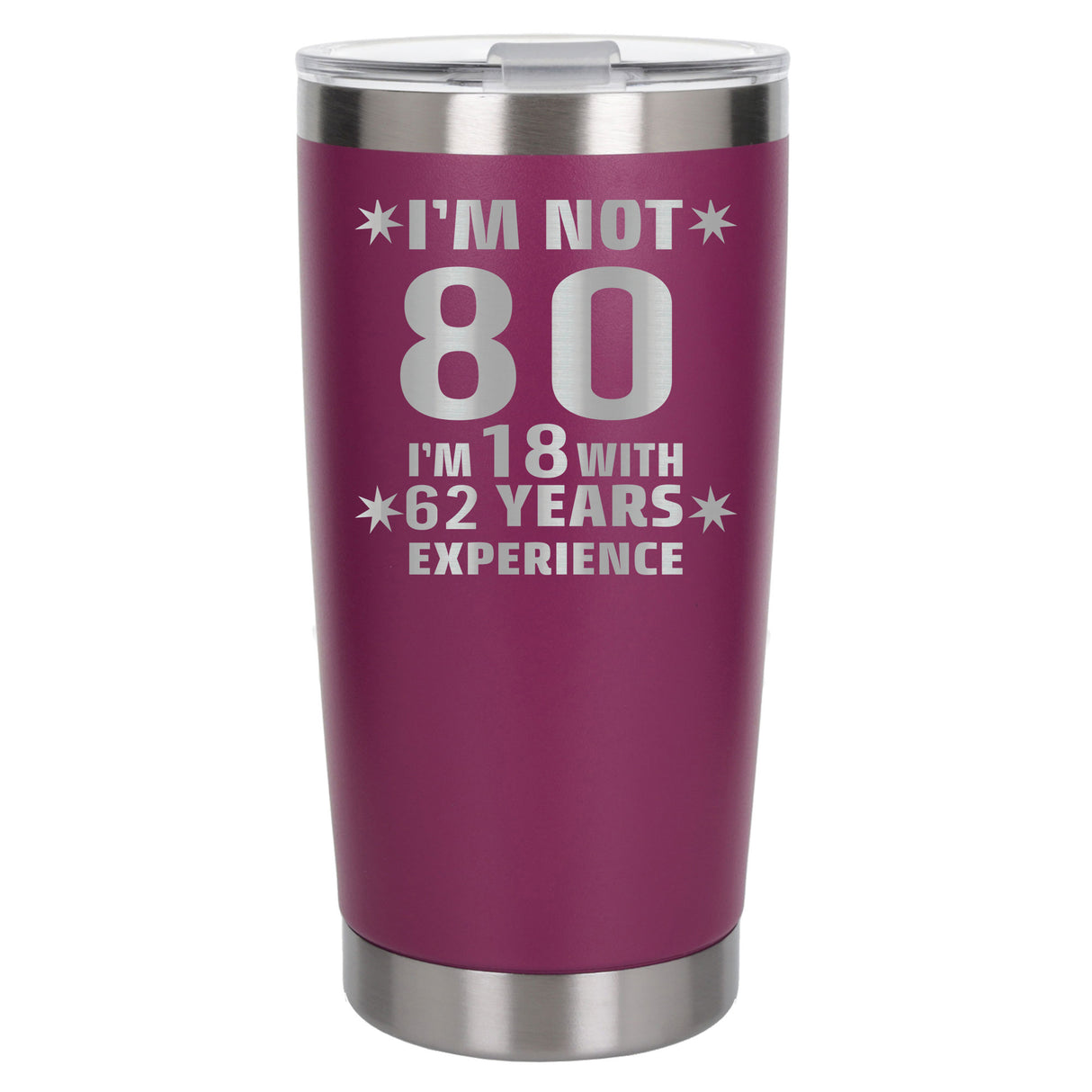 Dark Pink Thermal Metal Coffee Cup
